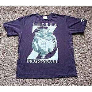 Dragon Ball Z Freeza T-Shirt Men's Size XL Graphic Print Purple Shirt